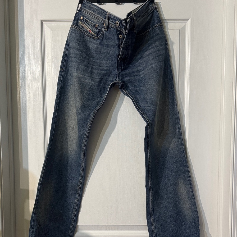 Diesel Men's Dark Blue Bootcut Jeans